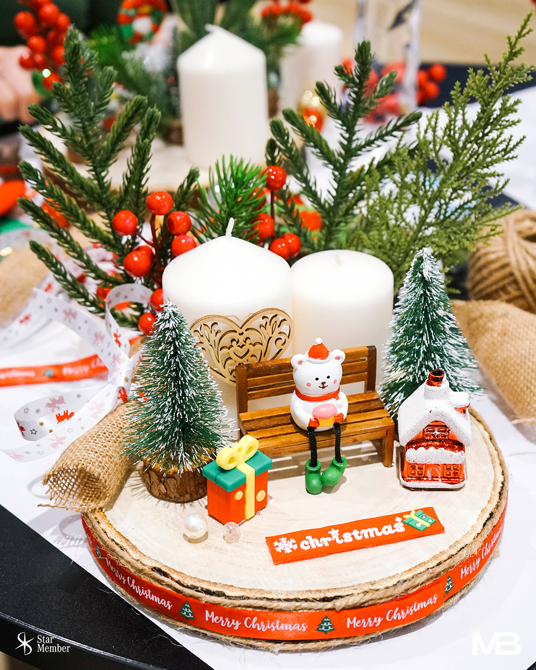 Christmas Candle Decoration